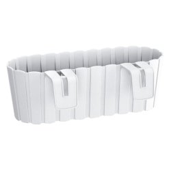 Prosperplast - Jardinière de balcon BOARDEE HOOK 4,9 L - 38,3x21,2x13 cm, blanche - blanc plastique ZA3255