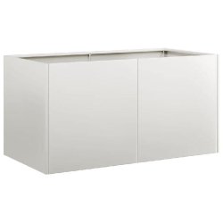 Helloshop26 - Jardinière moderne pour extérieur 80 x 40 x 40 cm design élégant stabilité accrue en acier inoxydable gris 02_0051461 - gris inox 3