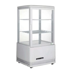 Vitrine de comptoir réfrigérée à poser - 58L - 4 faces vitrées - Froid ventilé - Référence : RT-58L-3