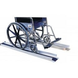Rampe télescopique en aluminium pour fauteuils roulants - GOHY081 - paire extensible jusqu'à 210 cm
