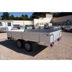 Remorque plateau - Ridelles 750 kg - AF 300 RD