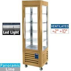 Vitrine réfrigérée professionnelle panoramique - 5 grilles - 360 litres - Gold Sne/GN-C1