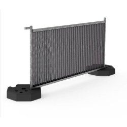 Barrière de chantier couleur foncé, marron/grise - Hauteur 1m ou 2ml - Bvp2