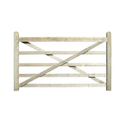 Bjd0180 - Barrière anglaise 1m80 - Bois de pin traité Classe IV - Préparation motorisation