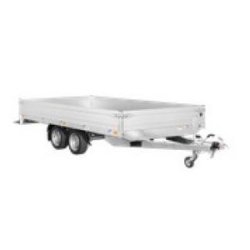 Plateau ridelles 406x184 - PTC 3500 kg - 2 essieux - Saris