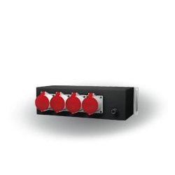 114-06-470 - Coffret de distribution Indu Electric - avec prises de courant pour rack 19″, câble 5G16 CEE 125A et sorties 4x CEE 32A