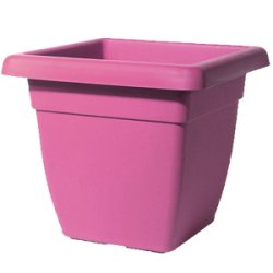 Bacs à fleurs carrés Opéra - Magenta - 100% recyclé - 2 tailles disponibles