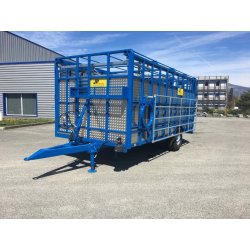 Bétaillère série spéciale en aluminium - JP Construction - Type: BET 35 à BET 65 - 1 essieu