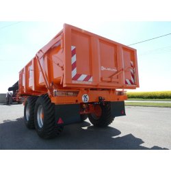 B140BV Remorque agricole standard - Delaplace - Charge 14 t - Acier DKP355MC - Rehausses et sécurité renforcées
