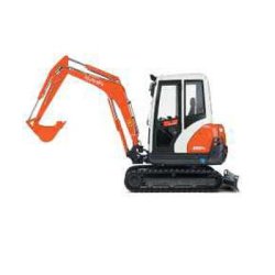 Mini-pelle 2,5 t - Type Kubota KX61-3 / U25 avec 3 godets