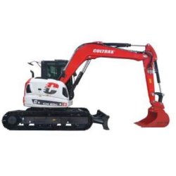 Mini-pelle 8.6t - Coltrax CX85C avec moteur Yanmar 4TNV98, chenilles en caoutchouc ou fer