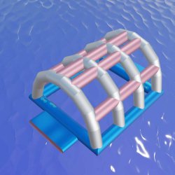 Cage des singes - Structure gonflable pour aquapark - 6x4x2,1m - Norme CE EN 25649