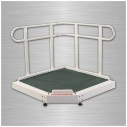 Plateforme réglable en hauteur jusqu'à 30 cm - fibre de verre - référence 25058 - antidérapante et pliable