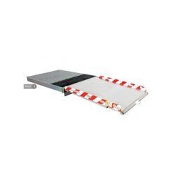 Rampe d'accès escamotable, frontale pour pmr avec tapis intégré,  hauteur de franchissement de 9 à 18 cm - urb accède 900