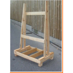 Palette en bois - dosseret en « T inversé » pour produits à chants - jusqu'à 7.50 mètres