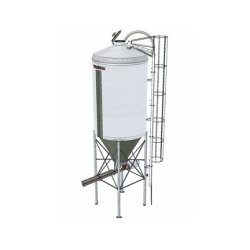 Silo d'élevage à cône axial de 60° pour l'alimentation des veaux  Capacité 20m3, 26m3 ou 30m3 - Poudre de lait