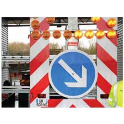 Remorque FLR et FLRD - Flèche lumineuse de rabattement et décalable pour balisage rapide - Sodimar