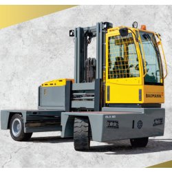 Chariot latéral électrique Baumann série ELX - capacité 4000 kg - hauteur de levage jusqu'à 8380 mm - batterie 525/625 Ah