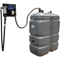 Cuve stockage fuel 1 000 litres en PEHD avec pompe 50 l/min - RENSON - 159059