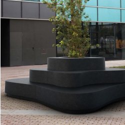 Jardinière en béton design Crusöé - BOW - Plusieurs tailles, couleurs et finitions disponibles