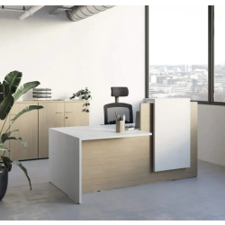 Banque d'accueil moderne et ergonomique pour espaces professionnels