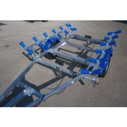 Remorque porte-bateau pneumatique SW265PN12 - 500 kg PTC - Rampe de rouleaux - R13