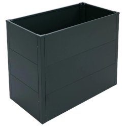 Décoshop26 - Bac potager surélevé jardinière 340 L 77 x 100 x 50 cm en acier galvanisé vert 04_0008899 - acier 3000267209281