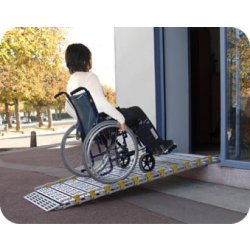 Rampe alu enroulable - amovible et anticorrosion - capacité 450 kg