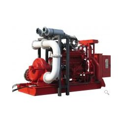 Groupe motopompe à incendie diesel NFPA 20 - 1820m3/h sur banc test