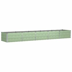 Helloshop26 - Jardinière moderne design épuré 400 x 80 x 45 cm usage intérieur extérieur en acier vert 02_0059272 - vert acier 3000241038913