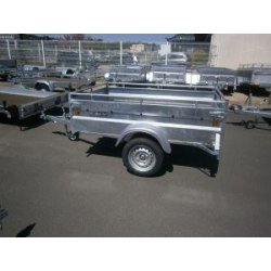 Remorque utilitaire 200x134x50 - 1 essieu - Robust - 500 kg PTAC