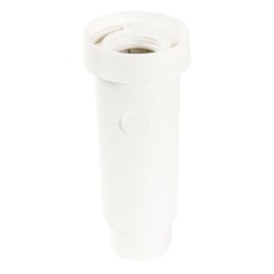 Entonnoir siphonné en PVC - entrée taraudée 26x34, sortie verticale - longueur 260 mm, diamètre 32 mm, 155 g