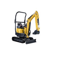 Mini-pelle Yanmar ViO12 - sans déport arrière - 1235 kg - moteur diesel 3 cylindres