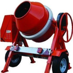 Bétonnière de 350 litres tractable- moteur thermique bp 400r lat
