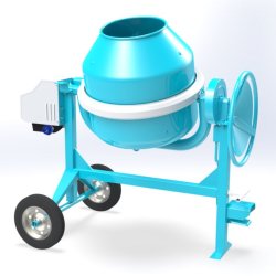 C 250 Bétonnières - Omaer - Capacité Totale Cuve 235 L - Puissance Moteur Électrique HP 1,5 - Kw 1,1