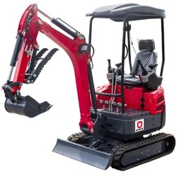 Mini-pelle 1,8 tonnes moteur Kubota 10,2 kW 3 cylindres avec bras pivotant et train de chenilles extensible MW Tools MG18F