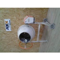 Bétonnière électrique - 220V - Capacité de malaxage 100L - Armature démontable