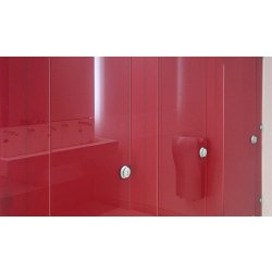 Cabine sanitaire FOCEA - Parois 48 mm - Verre feuilleté décor - Rigidité et esthétique haut de gamme