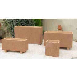 Jardinière Akhenaton rectangulaire en béton - plusieurs modèles et finitions disponibles