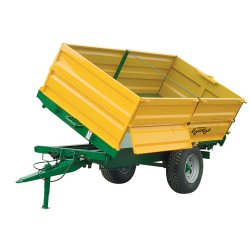 RMG 6 - Remorque agricole tribenne Gourdon SA - Charge 6 tonnes - Bennage hydraulique et acier SSAB Domex