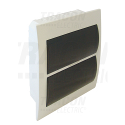 Boîte de distribution encastrée - cache fumée - rail N-PE 2×12 (24) modul - IP40 - dimensions 320×270×70mm