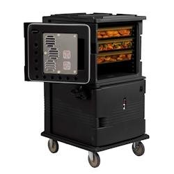 CAMBRO - UPCH16002-110 - Chariot isotherme à portes chaudes - 73 x 84,7 x 137,5 cm - Noir - plastique UPCH16002-110