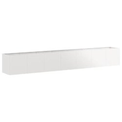 Helloshop26 - Jardinière moderne à fond ouvert bel équilibre décoratif pour jardin balcon 280 x 40 x 40 cm en acier inoxydable 02_0051482 02_00514