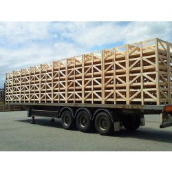 Caisses à claires voies en bois sur-mesure avec ou sans couvercle - Palembal - Conception personnalisée et poids allégé