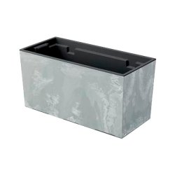 Prosperplast - Jardinière de balcon URBI CASE BETON EFFECT - 39,5x18,5x19,5 cm, béton - gris plastique ZA4098