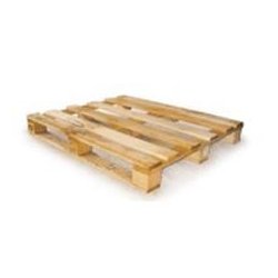 Palette en bois demi-lourde à 4 entrées et 3 semelles - 1200x1000x134 mm - Charge dynamique 1200 kg - Charge statique 600 kg
