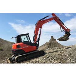 Pelle sur chenilles Kubota KX080-4a2 - 46,5 kW - 4 600 mm profondeur de fouille - 8 350 kg