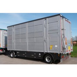 RBA21 - Remorque Bétaillère Carrozzeria Pezzaioli - Essieux jumelés fixes 10 000 kg, aluminium anticorrosion, 2 à 4 niveaux de chargement