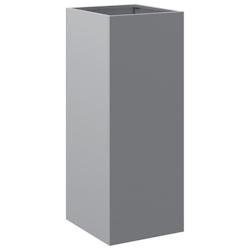 Helloshop26 - Jardinière bac lit surélevé plantes fleurs terrasse jardin argenté 32 x 29 x 75 cm acier galvanisé Argent 02_0038062 - argenté aci