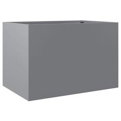 Helloshop26 - Jardinière bac lit surélevé plantes fleurs terrasse jardin argenté 62 x 40 x 39 cm acier galvanisé Argent 02_0038076 - argenté aci
